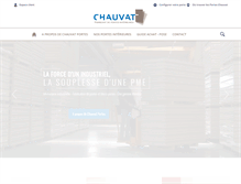 Tablet Screenshot of chauvatportes.com